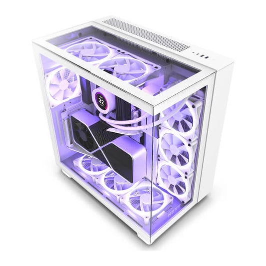 NZXT H9 Elite ATX Mid Tower Cabinet ( White )