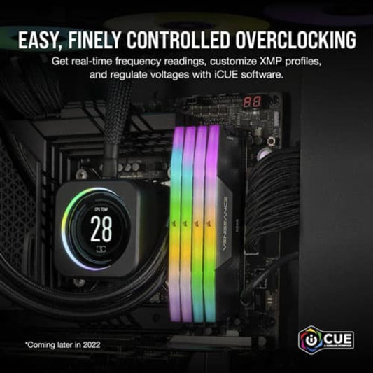 CORSAIR Vengeance RGB 16GB ( (16GBx1) 5200MHz DDR5 Desktop RAM