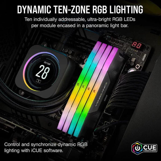 CORSAIR Vengeance RGB Series 32GB ( 16GBx2 ) 7000MHz DDR5 RAM