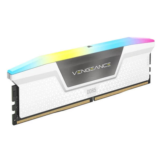 CORSAIR Vengeance RGB 64GB ( 32GBx2 ) 6000MHz DDR5 RAM ( White )