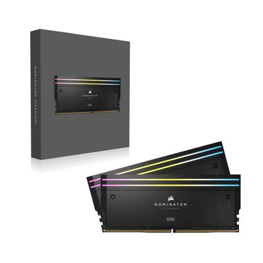 CORSAIR Dominator Titanium RGB 96GB ( 48GB x 2 ) 6600MHz DDR5 RAM (Black)