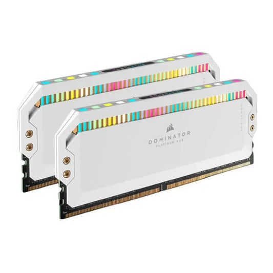 CORSAIR Dominator Platinum RGB 32GB ( 16GBx2 ) 6200MHz DDR5 RAM ( White ) ( CL36 )