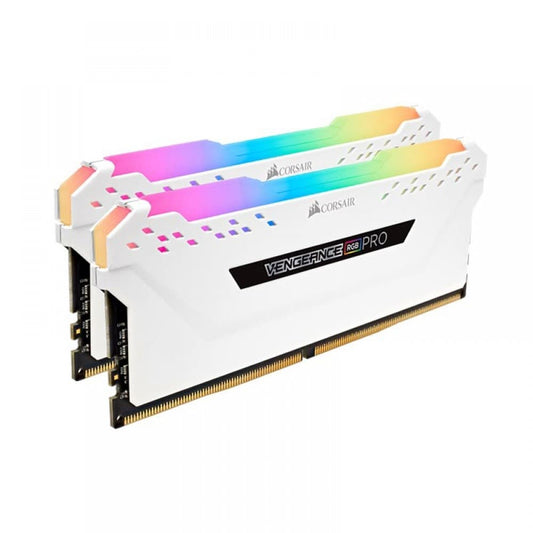 CORSAIR Vengeance RGB Pro 16GB ( 8GBX2 ) 3600MHZ DDR4 RAM ( White )