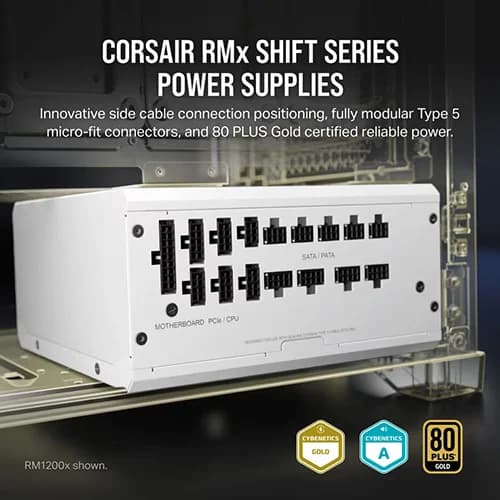 CORSAIR RM750x Shift 750W 80+ Gold ATX 3.1 Fully Modular Power Supply
