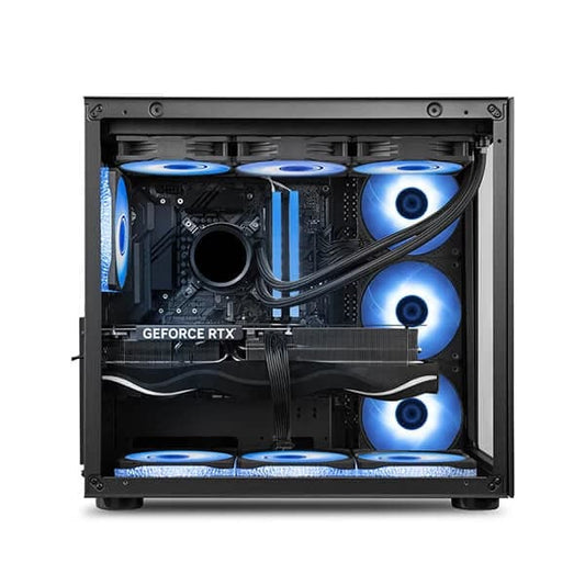 ANT ESPORTS Crystal RGB EATX Mid Tower Cabinet (Black)