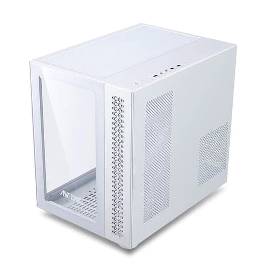 ANT ESPORTS Crystal RGB EATX Mid Tower Cabinet (White)