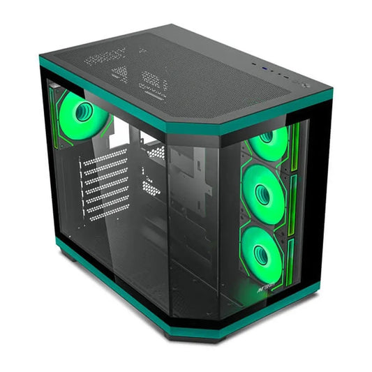 ANT ESPORTS Crystal X11 ARGB ATX Mid Tower Cabinet (Green)