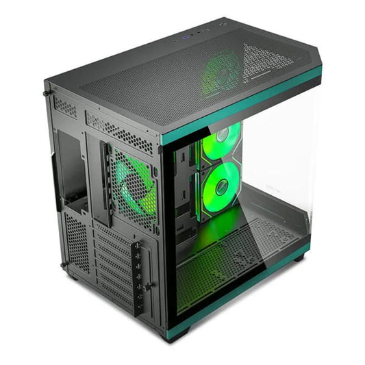 ANT ESPORTS Crystal X11 ARGB ATX Mid Tower Cabinet (Green)
