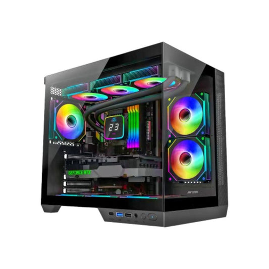 ANT ESPORTS Crystal X4 ARGB ATX Cabinet (Black)