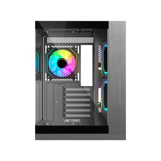 ANT ESPORTS Crystal X4 ARGB ATX Cabinet (Black)