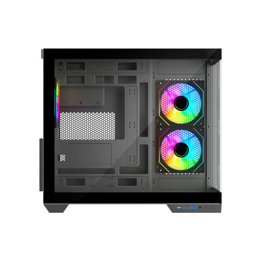 ANT ESPORTS Crystal X4 ARGB ATX Cabinet (Black)