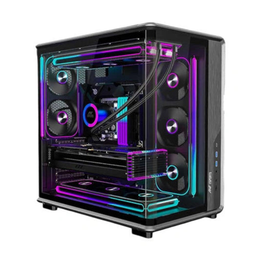 ANT ESPORTS Crystal X8 ARC ATX Mid Tower Cabinet ( Black )