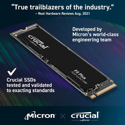 CRUCIAL P3 Plus 1TB M.2 NVMe Internal SSD