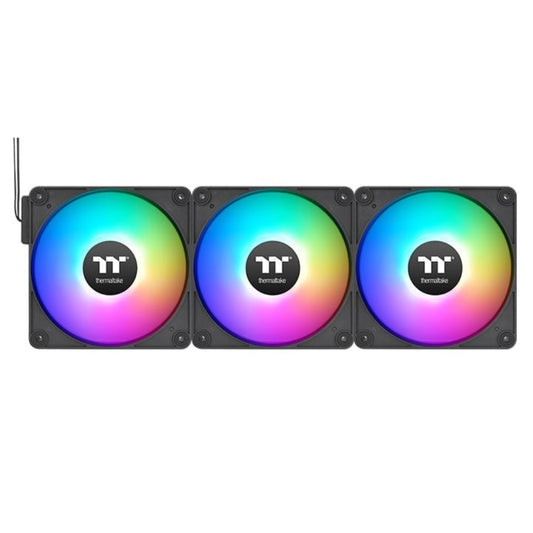 THERMALTAKE CT120 EX 120mm Reverse Blade ARGB Sync Cabinet Fan ( Black ) ( Triple Pack )