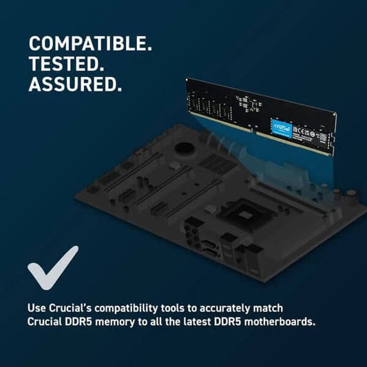 CRUCIAL 16GB ( 16GBx1 ) 4800MHz DDR5 RAM