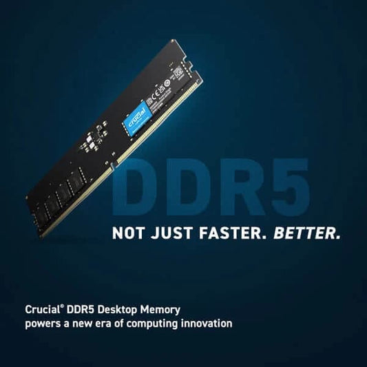 Crucial 16GB (16GBx1) DDR5 5600MHz Desktop RAM ( CL46 )