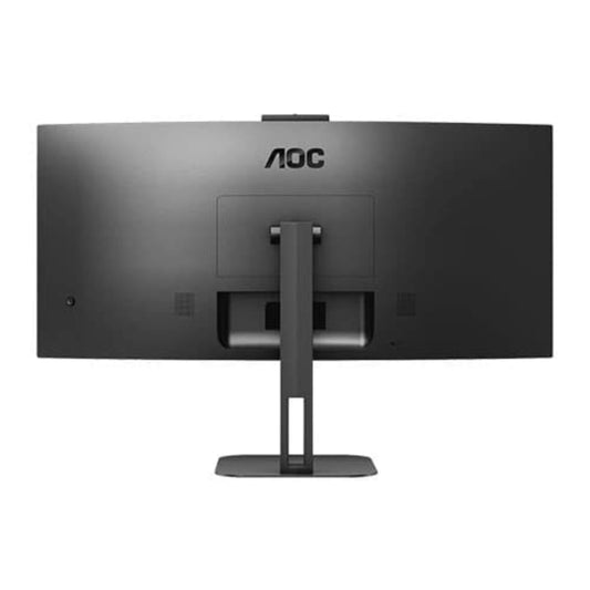 AOC CU34V5CWBK 34 Inch WQHD VA Panel 121% SRGB 1MS Adaptive Sync Webcam Monitor