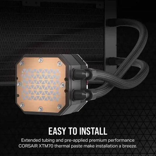 CORSAIR ICUE H150i Elite Capellix XT 360mm RGB CPU Liquid Cooler (Black)