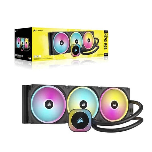 CORSAIR iCUE H170i RGB 420mm CPU Liquid Cooler (Black)