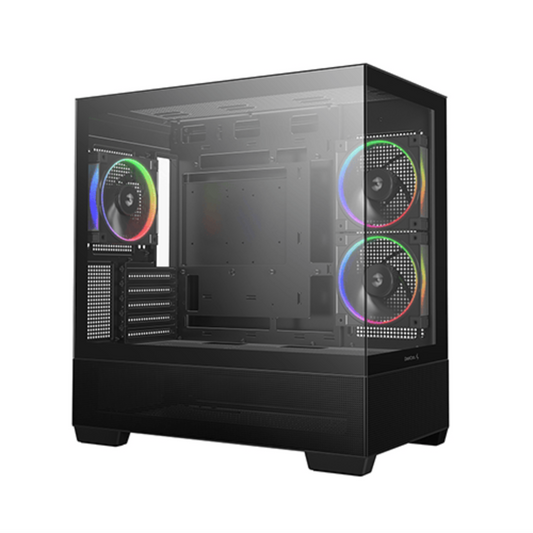DEEPCOOL CG380 3F ARGB MATX Mid Tower Cabinet ( Black )