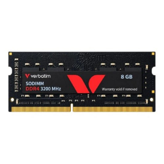 VERBATIM 8GB ( 8GB x 1 ) 3200MHz DDR4 Laptop RAM ( Black ) ( CL22 )