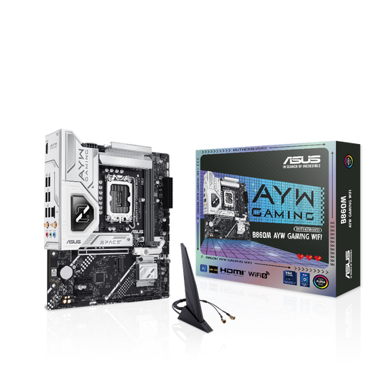 ASUS B860M AYW Gaming Wifi DDR5 Intel Motherboard