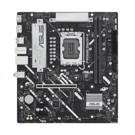 Shop for ASUS PRIME B860M-K CSM DDR5 Intel Motherboard in India on EliteHubs. Choose the best Motherboard option for your processor and ensure top notch performance! Free Shipping Across India. EMI Options available with Credit Card, Debit Card & Cardless EMI.