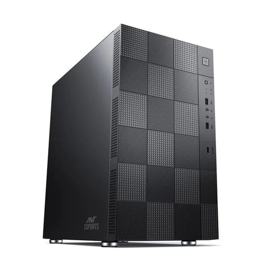 ANT ESPORTS Elite 1000 PS MATX Mid Tower Cabinet (Black)