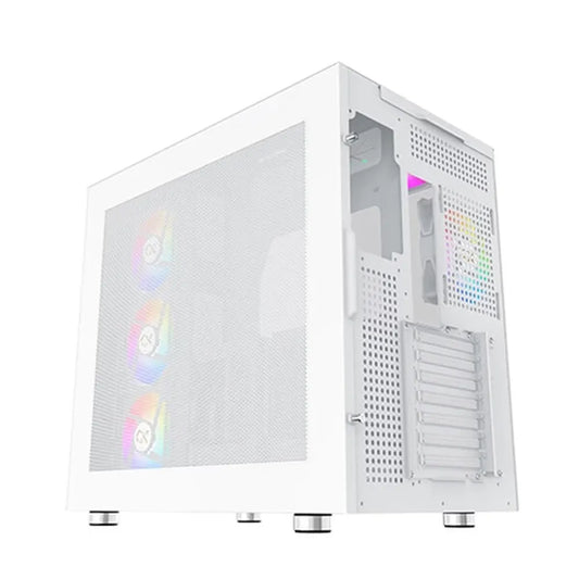 XIGMATEK Aqua Ultra Air Arctic ARGB EATX Mid Tower Cabinet ( White )
