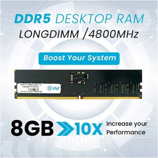 EVM 8GB ( 8GB x 1 ) 4800MHz DDR5 RAM ( CL19 )