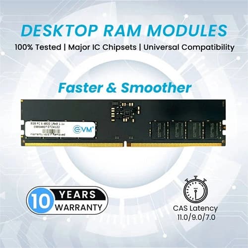 EVM 8GB ( 8GB x 1 ) 4800MHz DDR5 RAM ( CL19 )