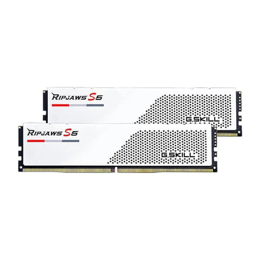 G.SKILL Ripjaws S5 32GB ( 16GBx2 ) 6000MHz DDR5 RAM ( White )