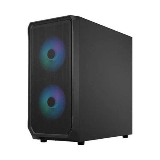 FRACTAL DESIGN Focus 2 Mesh RGB Clear Tint ATX Mid Tower Cabinet (Black)