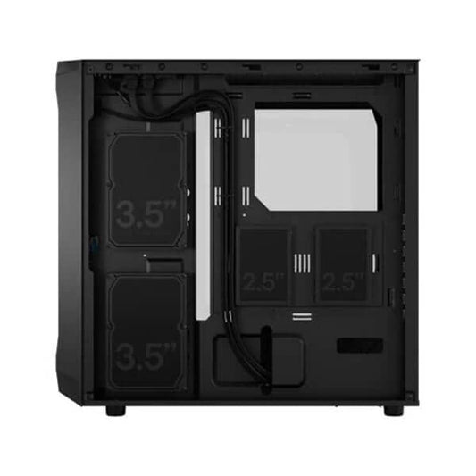 FRACTAL DESIGN Focus 2 Mesh RGB Clear Tint ATX Mid Tower Cabinet (Black)