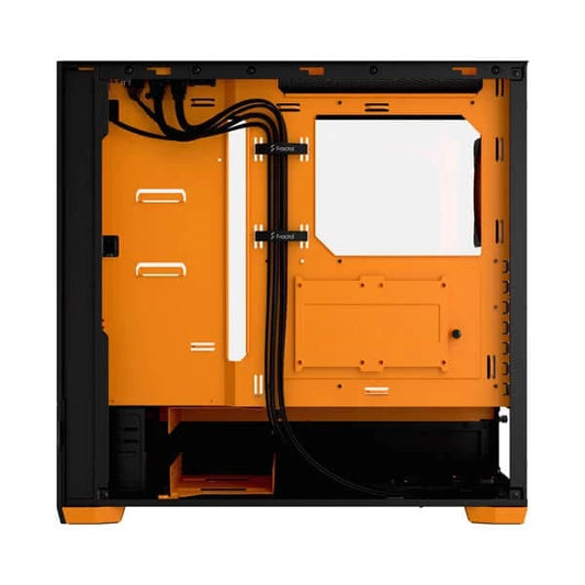 FRACTAL DESIGN Pop Air RGB Orange Core Clear Tinit ATX Mid Tower Cabinet