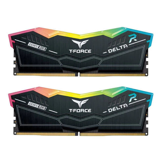 TEAMGROUP T-Force Delta RGB 32GB ( 16GBx2 ) 5200MHz DDR5 RAM (Black)