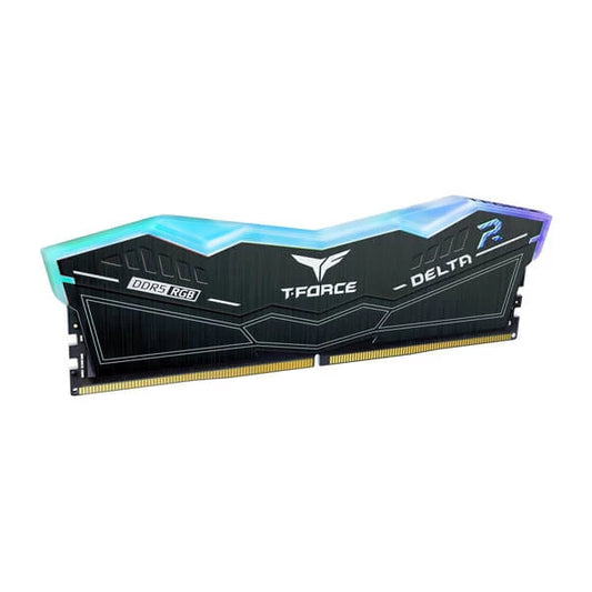 TEAMGROUP T-Force Delta RGB 64GB ( 32GBx2 ) 5200MHz DDR5 RAM (Black)