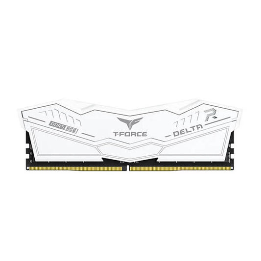 TEAMGROUP T-Force Delta RGB 32GB ( 16GBx2 ) 5200MHz DDR5 RAM (White) ( CL40 )