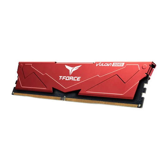 TEAMGROUP T-Force Vulcan 32GB ( 32GBx1 ) 5200MHz DDR5 RAM ( Red )
