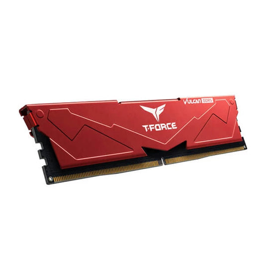 TEAMGROUP T-Force Vulcan 32GB ( 32GBx1 ) 5200MHz DDR5 RAM ( Red ) ( CL40 )
