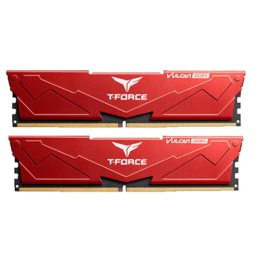 TEAMGROUP T-Force Vulcan 64GB ( 32GB x 2 ) 5200MHz DDR5 Ram (Red) ( CL40 )