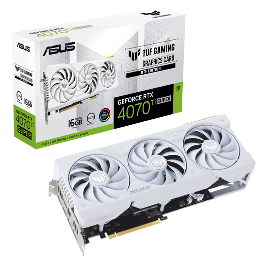 ASUS TUF Gaming RTX 4070 Ti Super BTF White 16GB Nvidia Graphics Card