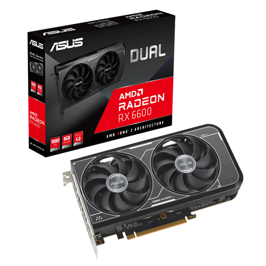 ASUS Dual Radeon RX 6600 V3 8GB AMD Graphics Card