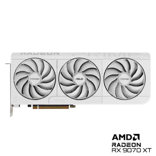 ASUS PRIME Radeon RX 9070 XT OC White Edition 16GB AMD Graphic Card