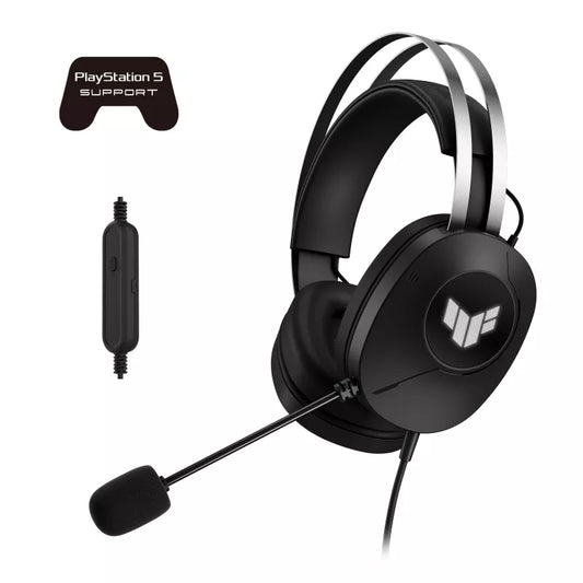 ASUS TUF GAMING H1 GEN II Wired USB Gaming Headphone ( Black ) ( PC / PS4 / PS5 ) ( TUF Gaming H1 Gen II )
