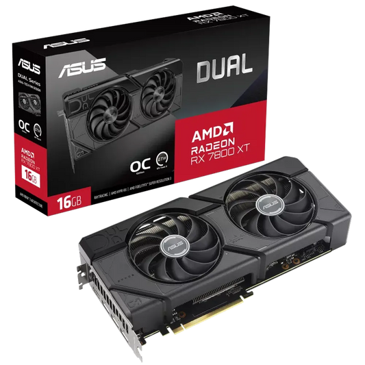 ASUS Dual Radeon RX 7800 XT OC Edition 16GB GDDR6 Graphic Card