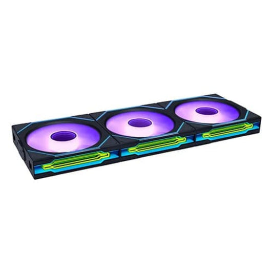 LIAN LI Uni Fan SL Infinity Reverse Blade 120mm Wireless ARGB Cabinet Fan (Black) (Triple Pack)
