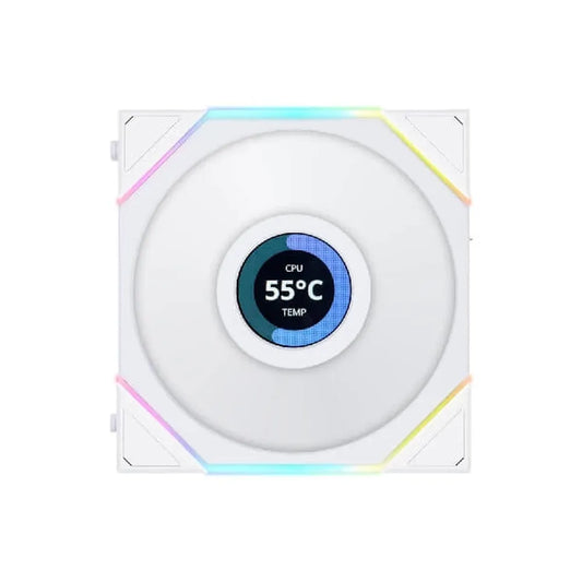 Lian Li TL 120mm LCD Fan (Triple Pack) White