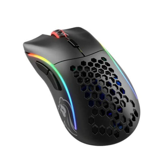 GLORIOUS Model D RGB Ergonomic Wireless Gaming Mouse ( Black ) ( 19000DPI / 7 Macro Buttons )