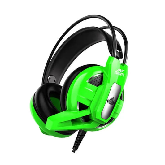 Ant Esports H520W World of Warships Edition Wired Over Ear Gaming Headset- Green